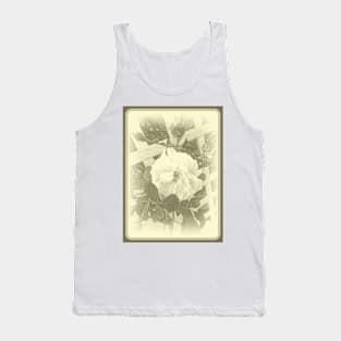 New Dawn Rose and Lattice Tank Top